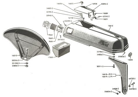 1955 ford tractor sheet metal|Ford tractor parts diagram.